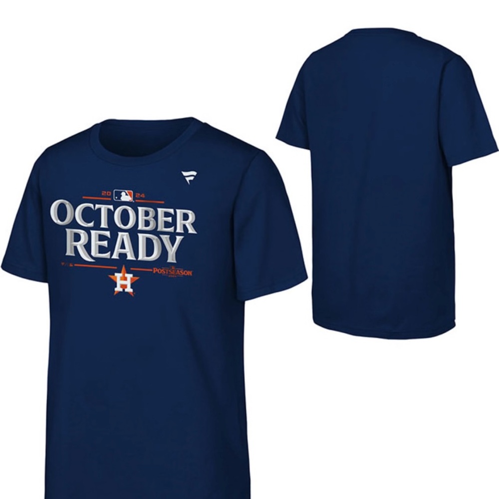 MLB Houston Astros Navy "October Ready" Short Sleeve Tee